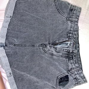 Black wash shorts